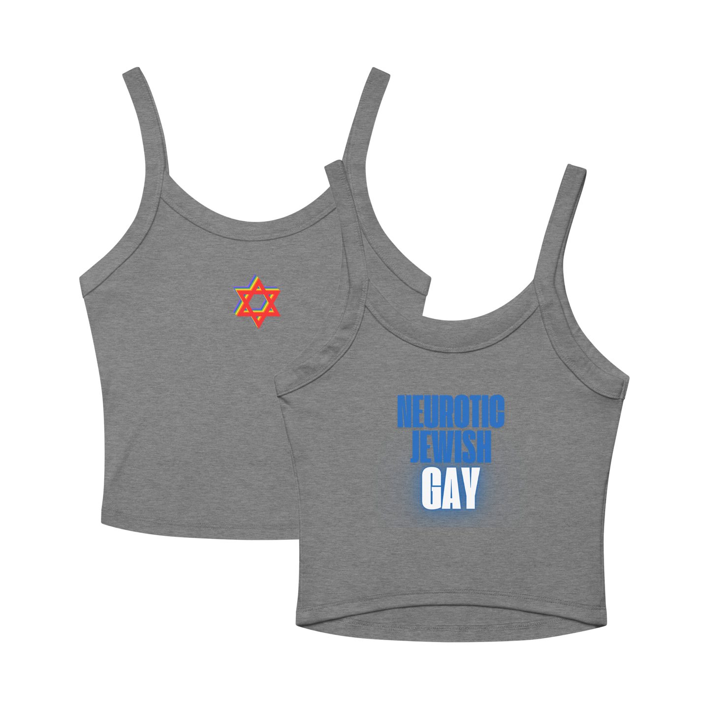Neurotic Jewish Pride Cropped Tank