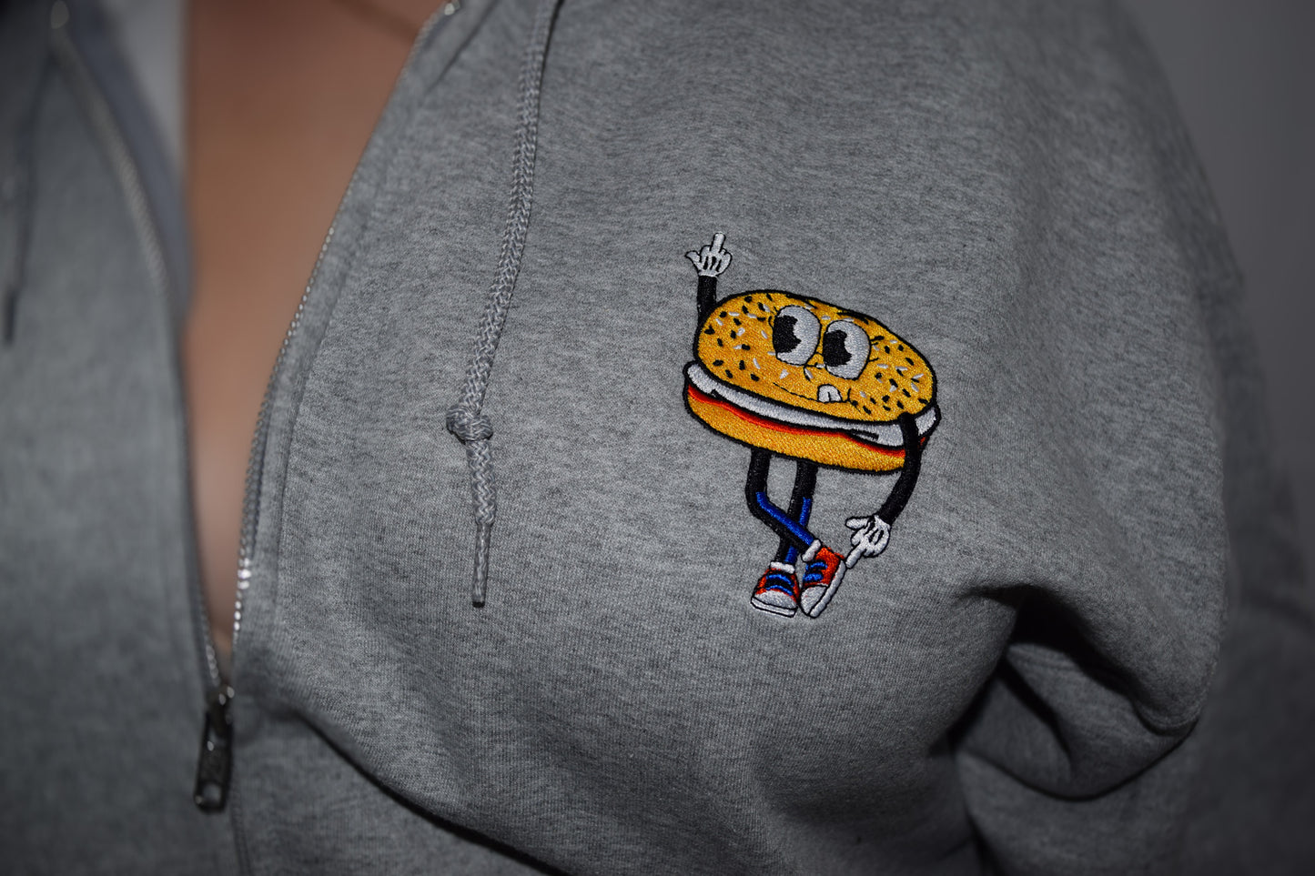 No Bagels Zip Hoodie