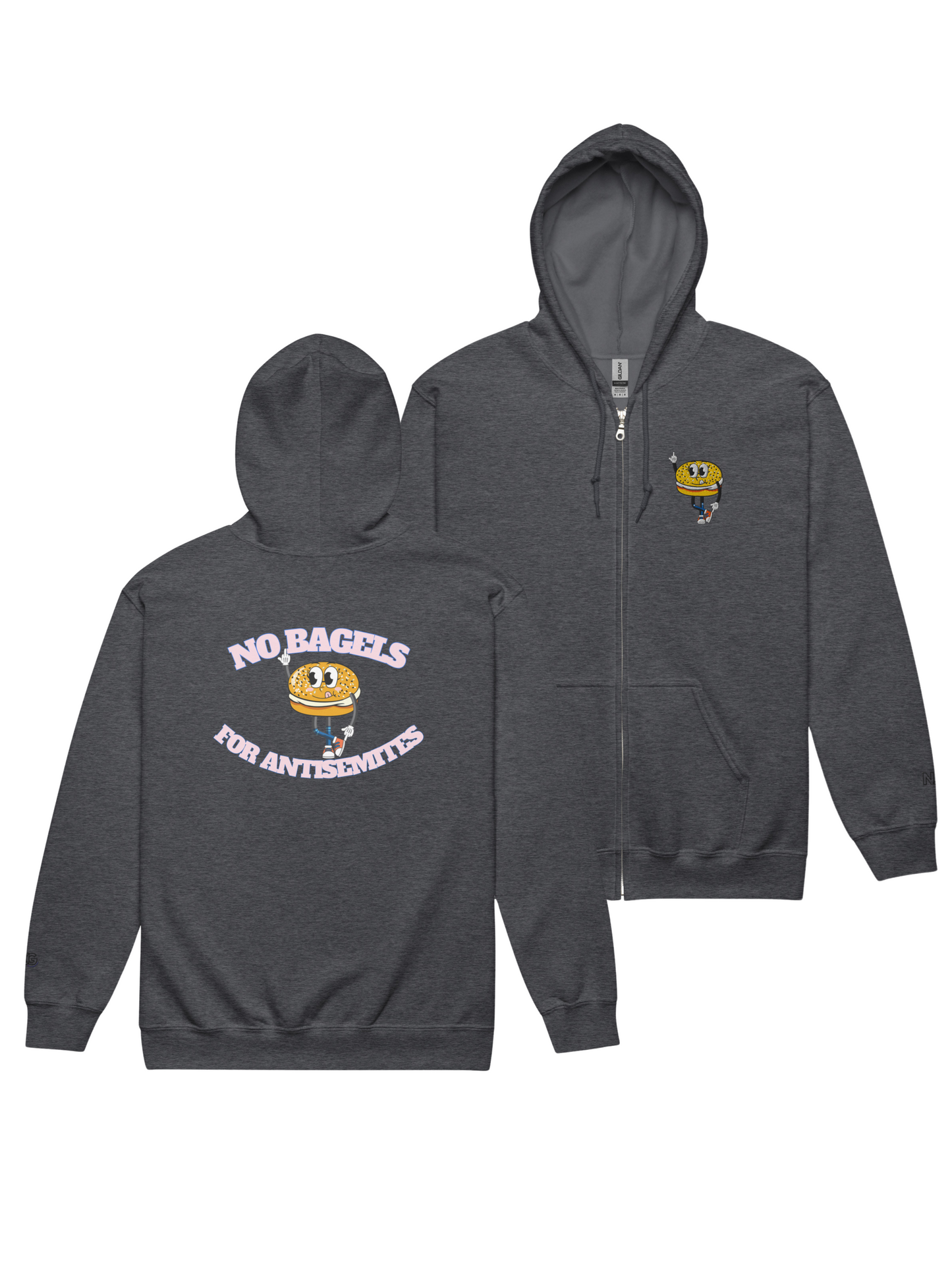 No Bagels Zip Hoodie